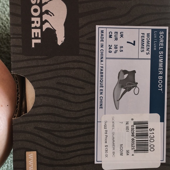 Sorel Sandel Gray/Silver Size 7 - Picture 6 of 6